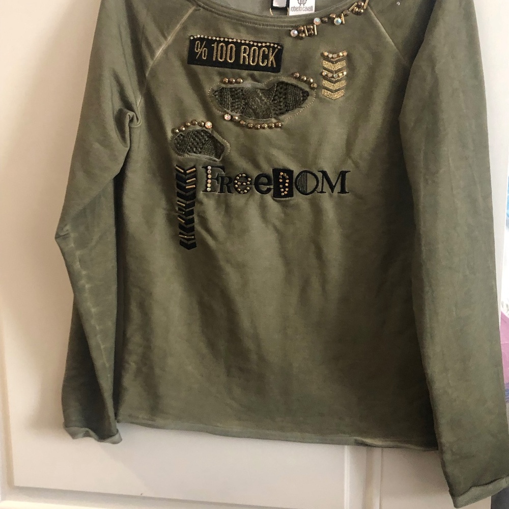 Beautiful Roberto Cavalli sport sets, new with tag in olive green